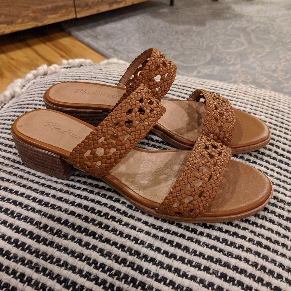 Madewell Marianna Basketweave Slide size 6